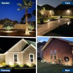 Katipeal 10-Pack Solar LED Spot Lights