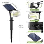WENATY 102 LED Solar Spotlights - 8 Pack
