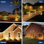 Katipeal 10-Pack Solar Spot Lights, 56 LEDs