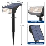 Katipeal 10-Pack Solar Spot Lights, 56 LEDs