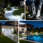 8 Pack Solar Spot Lights for Yard Outdoor Use