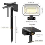 8 Pack Solar Spot Lights for Yard Outdoor Use