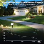 Solar Spot Lights, 4 Pack, Waterproof, Cool Light
