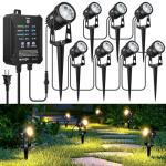 YASIZESOU Low Voltage Landscape Lighting Kit, 8-Pack
