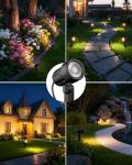 12-Pack LED Landscape Lighting Kit with Transformer