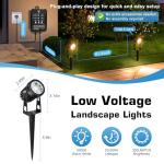 YASIZESOU Low Voltage Landscape Lighting Kit, 8-Pack