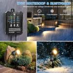 YASIZESOU Low Voltage Landscape Lighting Kit, 8-Pack