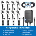 SUNVIE 8-Pack LED Landscape Lighting Kit