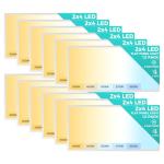 Aphyni 12 Pack Dimmable 2x4 LED Flat Panels