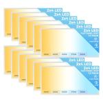 12 Pack Dimmable 2x4 LED Flat Panel Lights