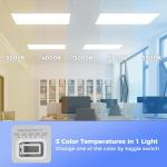 Dimmable 6 Pack 2x4 LED Flat Panel Lights