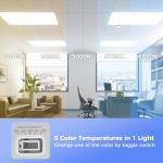 12 Pack Dimmable 2x4 LED Flat Panel Lights