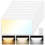 Aphyni 12-Pack Dimmable 2x4 LED Panel Lights