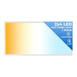 Dimmable 2x4 LED Flat Panel Light Fixture