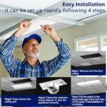 4Pack 2x2 LED Dimmable Troffer Lights