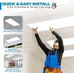 4 Pack 2x4 Dimmable LED Flat Panel Lights