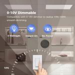 Dimmable 12-Pack 2x4 LED Flat Panel Lights