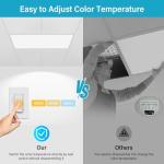 Aphyni 12-Pack 2x4 Dimmable LED Ceiling Lights