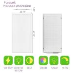 4 Pack 2x4 LED Dimmable Flat Panel Lights