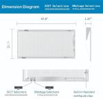 4 Pack 2x4 Dimmable LED Flat Panel Lights