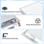 Deamoris 6-Pack Dimmable 2x4 LED Flat Panel Lights