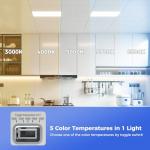 12 Pack Dimmable 2x2 LED Flat Panel Lights