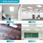 Aphyni 12-Pack 2x4 Dimmable LED Ceiling Lights