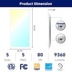 YPII 2x4 LED Ceiling Panel Light, 4-Pack