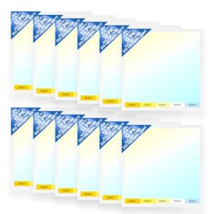 12-Pack 2x2 Adjustable LED Flat Panel Lights