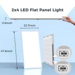 Deamoris 6-Pack Dimmable 2x4 LED Flat Panel Lights