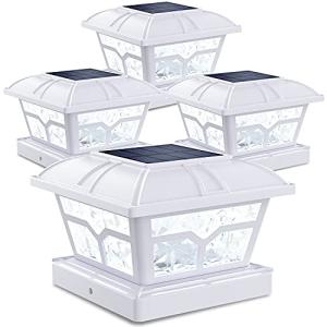 SIEDiNLAR Solar Post Cap Lights - 4 Pack