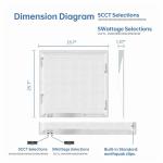 2x2 FT Dimmable Color Selectable LED Flat Panels