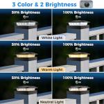 Peasur Solar Post Cap Lights - 4x4 Size, 2 Pack