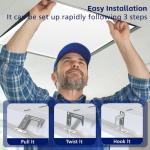 8-Pack 2x2 LED Flat Panel Light Fixture