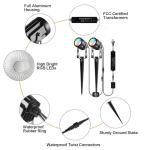 6 Pack RGB Outdoor Spot Lights with Remote