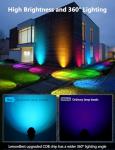 12W RGBW Color Changing LED Landscape Lights 4-Pack