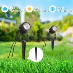 6 Pack RGB Outdoor Spot Lights with Remote