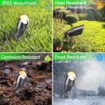 WISELUME RGB+CCT Low Voltage Outdoor Uplights