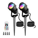 12W RGBW LED Landscape Lights - Color Changing Spotlight