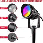 RGBW Low Voltage LED Landscape Spotlights - 10 Pack