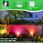 Smart RGB Landscape Spot Lights with Remote Control