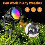 RGBW Low Voltage LED Landscape Spotlights - 10 Pack