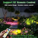 Smart RGB Landscape Spot Lights with Remote Control