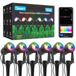 Smart RGBW Landscape Lights, 6 Pack with App Control