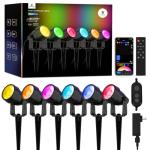 RGBW Color Changing LED Landscape Lights, 6 Pack