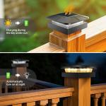 Peasur Solar Post Cap Lights - 4x4 Size, 2 Pack