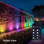 WISELUME RGB+CCT Low Voltage Outdoor Uplights