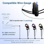 RGBW Christmas Landscape Spotlight, 12W Color Changing, 4 Pack