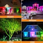RGBW Low Voltage LED Landscape Spotlights - 10 Pack