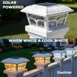 SIEDiNLAR Solar Post Cap Lights - 4 Pack